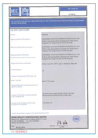 CB報告 KW--2T 60730-2-9:2015版 CB報告 KW--2T 60730-2-9:2015版